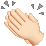 Applaudissements (peau claire)