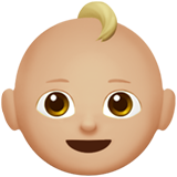 Bébé (peau moyennement claire)