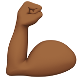 Biceps Contracté (peau mate)