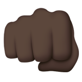 Poing De Face (peau foncée)