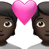 Couple Avec Cœur (peau foncée)