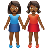 Deux Femmes Se Tenant La Main (peau mate)