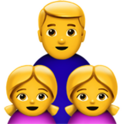 Famille: Homme avec deux Filles