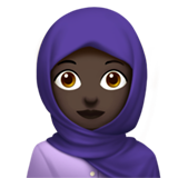 Femme Avec Foulard (peau foncée)