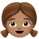 Fille (peau légèrement mate)