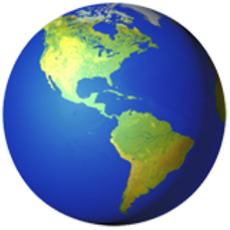 Globe Tourné Sur Les Amériques