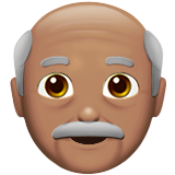 Homme âgé (peau légèrement mate)