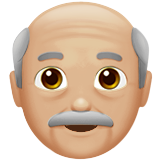Homme âgé (peau moyennement claire)