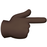 Main Avec Index Pointant à Droite (peau foncée)