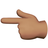 Main Avec Index Pointant à Gauche (peau légèrement mate)