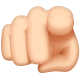 Index Pointant Vers L’utilisateur (peau claire)