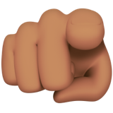 Index Pointant Vers L’utilisateur (peau légèrement mate)