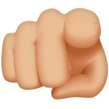 Index Pointant Vers L’utilisateur (peau moyennement claire)