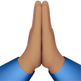 Mains En Prière (peau légèrement mate)