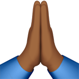 Mains En Prière (peau mate)