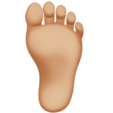 Pied (peau moyennement claire)