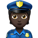 Policière (peau foncée)