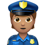 Policière (peau légèrement mate)