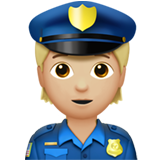 Policière (peau moyennement claire)