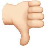Pouce Vers Le Bas (peau claire)